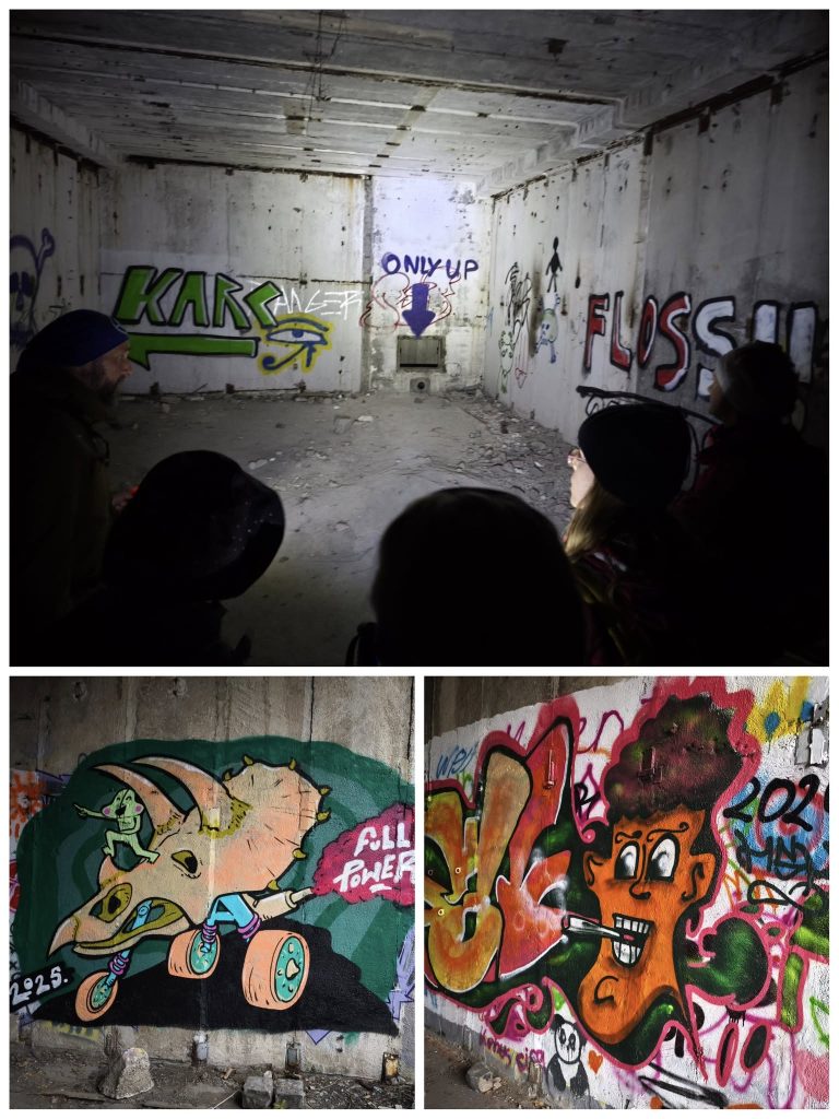 Graffitik a légvédelmi bázisnál