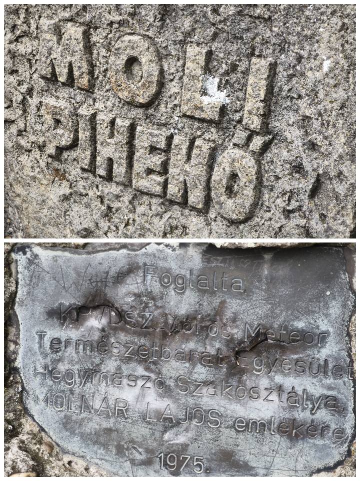 Moli pihenő feliratai