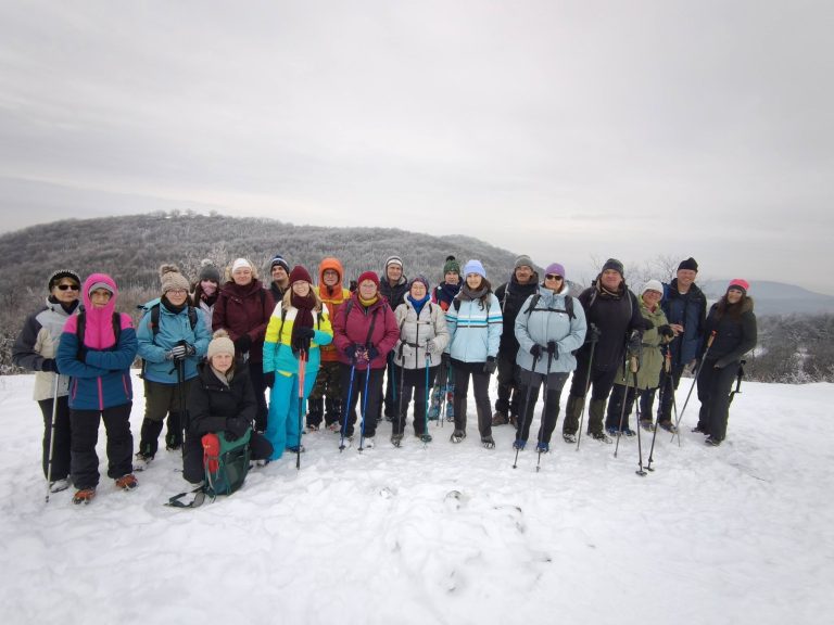Csoportkép a Nagy-Réti kilátóponton